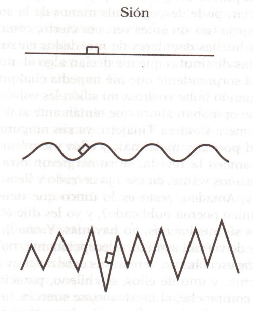Fig. 1: “Sión”, en: Roberto Bolaño, Los detectives salvajes (Barcelona: Anagrama, 1998), 400.
