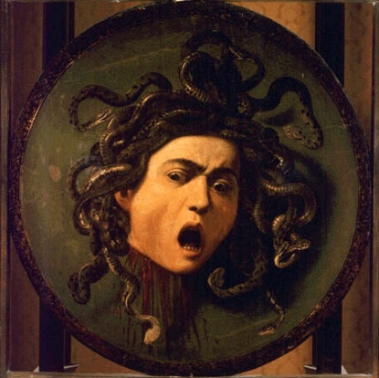 Michelangelo Merisi (Caravaggio): Medusa, Uffizien Florenz, http://www.virtualuffizi.com/medusa.html